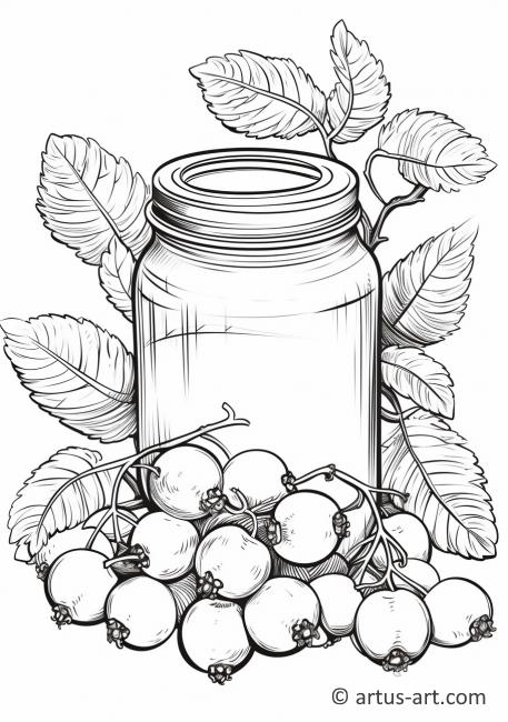 Huckleberry Jam Kleurplaat